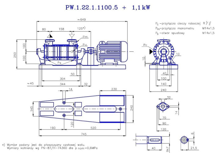 PW.1.22.1.1100 pompa próżniowa dwustopniowa