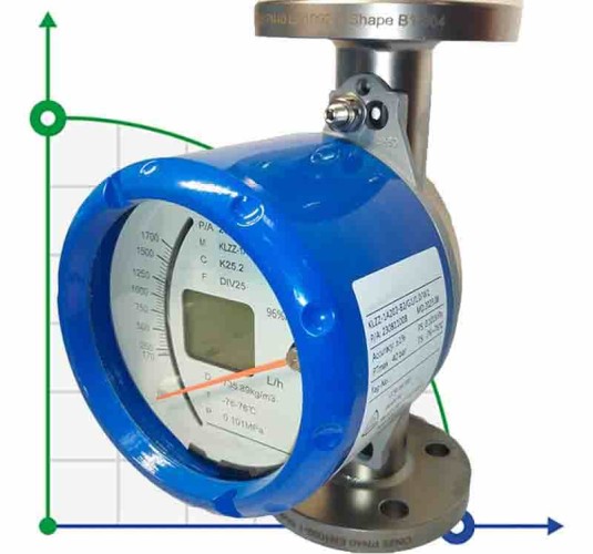 DN25 Przepływomierz ze stali nierdzewnej rotametr KLZZ PN40 (alkohol 96%), 180...1700 l/h, 4-20mA, Ex