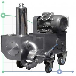 Pompa tłokowa BTS-PN-40 inv spożywcza ze stali nierdzewnej