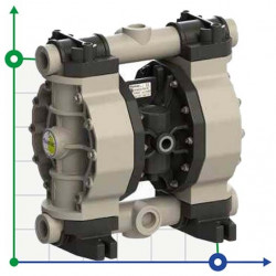 Pneumatyczna pompa membranowa do farb PHOENIX P170 PP HYTREL+PTFE, 170 l/min