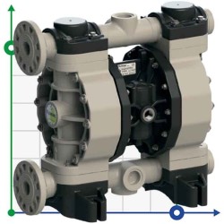 Pneumatyczna pompa membranowa do farb PHOENIX P170 PP HYTREL+PTFE, 170 l/min