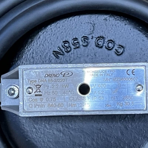Pompa zanurzeniowa Dreno DNA 65-2/220 T z wirnikiem wirowym