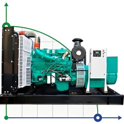 Przemysłowy generator diesla XHYC-300GF z ATS, silnik Cummins 400kVA, 300kW, 380V/50HZ typ otwarty