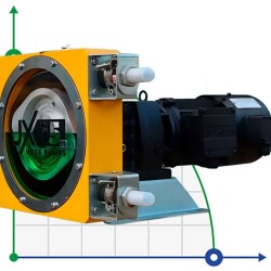Przemysłowa pompa wężowa JXHIN-15-SS-NR-P, 215 l/h, 0,55 kW, 12 bar, 380V