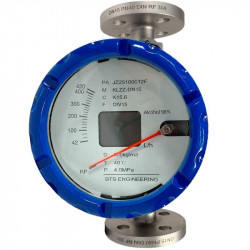 DN15 Przepływomierz ze stali nierdzewnej rotametr KLZZ PN40 (alkohol 96%), 42...420 l/h, 4-20mA, Ex