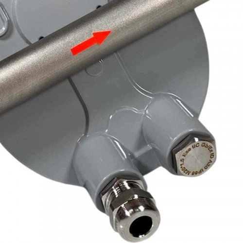 DN15 Przepływomierz ze stali nierdzewnej rotametr KLZZ PN40 (alkohol 96%), 42...420 l/h, 4-20mA, Ex