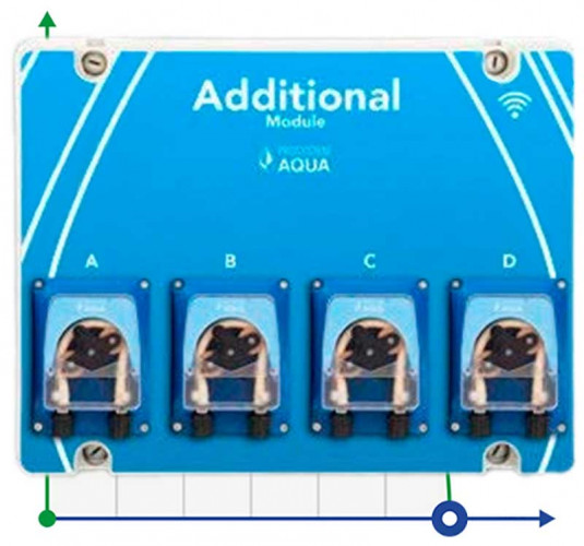 Opcjonalny moduł z czterema pompami dozującymi do aplikacji nawozów i składników odżywczych z Wi-Fi