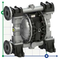 Pompa membranowa do lakieru PHOENIX P700 ALU SANTOPRENE+PTFE, 700 l/min