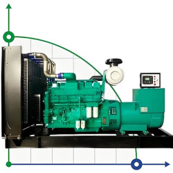 Przemysłowy generator diesla XHYC-450GF z ATS, silnik Cummins 500kVA, 450kW, 380V/50HZ typ otwarty