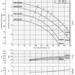 Pompa wspornikowa do zaopatrzenia w wodę BS4 100-315/220 (150/29), 22kW, 1450 bez silnika