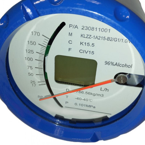 DN15 Przepływomierz ze stali nierdzewnej rotametr KLZZ PN40 (alkohol 96%), 17...170 l/h, 4-20mA, Ex
