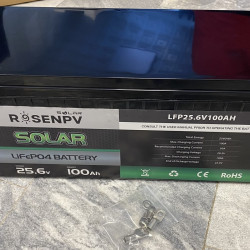 Bateria litowo-żelazowo-fosforanowa 25.6V 100Ah LiFePO4, LFP stojąca z ogniwami EVE 3.2V 100Ah LiFePO4 klasy A
