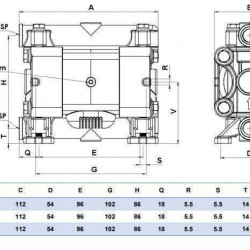 Pneumatyczne pompy membranowe BOA Q8 PP