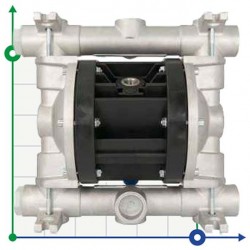 Pneumatyczna pompa membranowa BOXER 81 Alu IB81-AL-HTTLT--