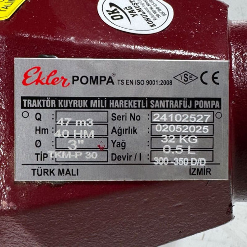 Pompa napędzana WOM ciągnika MTZ-P 30/300 do podawania nawozów, CAS