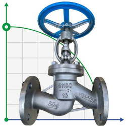 PN16 DN50 Zawór kołnierzowy ze stali nierdzewnej AISI 304, Seat AISI 304