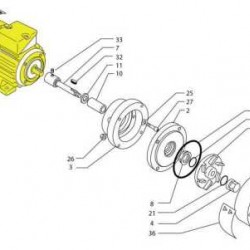 Silnik 0,55 kW Pompa 3-fazowy do 100 MB