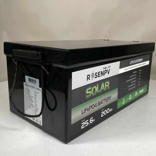 Akumulator litowo-żelazowo-fosforanowy (litowo-żelazowy) 25,6 V 200 Ah LiFePO4, stojący LFP z ogniwami EVE 3,2 V 100 Ah LiFePO4 klasy A