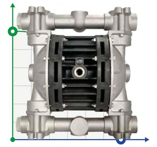 Pneumatyczna pompa membranowa BOXER 100 ALU IB100-AL-HTTRT--