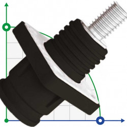 JC-CN14-S-03-LD, 450A, 1500V Złącze DC gniazdo akumulatora śrubowe, czarne