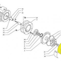 Głowica pompy CF 110/120/130/140, PP