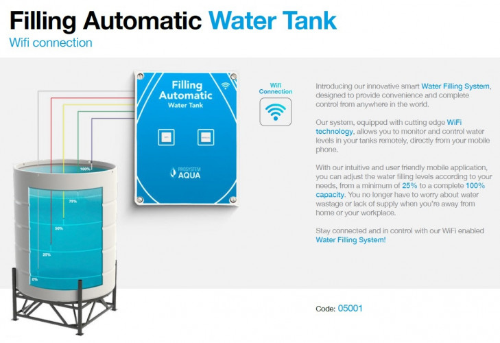 Sterownik do automatycznego napełniania zbiornika, pojemnika, beczki z wodą z Wi-Fi
