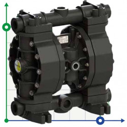Pneumatyczna pompa membranowa PHOENIX P170 PVDF SANTOPRENE+PTFE, 170 l/min do farby