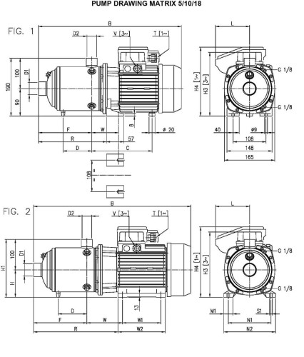 Pompa wielostopniowa pozioma Ebara MATRIX/I 18-6T/4, 380V