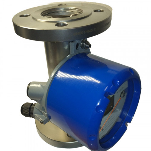 DN50 Przepływomierz ze stali nierdzewnej rotametr KLZZ PN40 (alkohol 96%), 1600...16000 l/h, 4-20mA, Ex