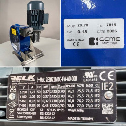 Pompa perystaltyczna ACME Pompe ASP 15 FX 310 l/h, 230/400V 50Hz, 0,37 kW, 70 obr./min - NR, o stałej wydajności do pompowania chemikaliów