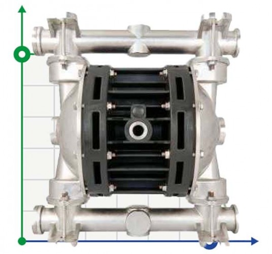 Pneumatyczna pompa membranowa BOXER 100 AISI316 IB100A-HTTAT-C