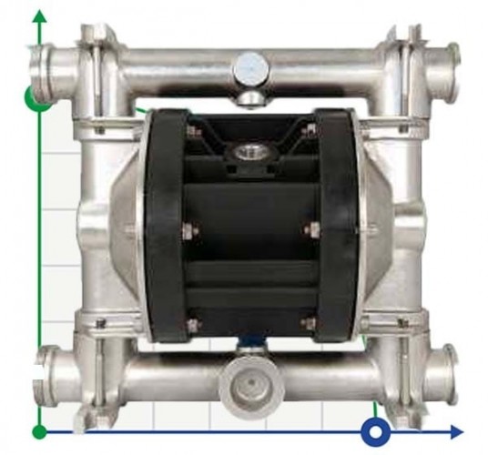 Pneumatyczna pompa membranowa BOXER 81 AISI 316 IB81-A-HTAAT--