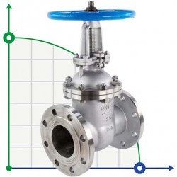 DN80 PN25 Zawór klinowy z wysuwanym wrzecionem wykonany ze stali nierdzewnej 30nzh64nzh, GOST