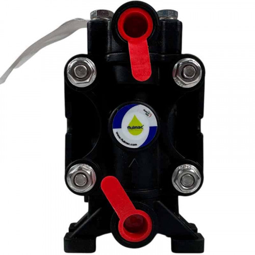 Pneumatyczna pompa membranowa FLUIMAC PHOENIX P08 PVDF+CF NBR+PTFE, 7 l/min do pompowania lepkich cieczy