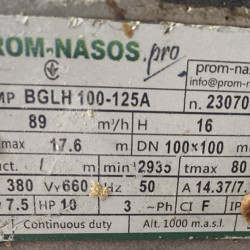 Spód do pompy BGLH 100-125A AISI304