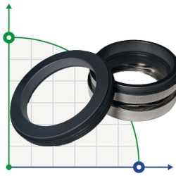 Uszczelnienie mechaniczne pompy ABS R-1577 65, SIC/SIC, VITON, 304, G60