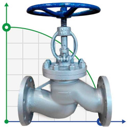 PN16 DN100 Zawór kołnierzowy ze stali węglowej, Seal AISI 304