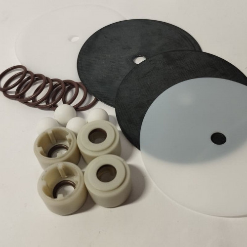 Zestaw naprawczy do pompy membranowej ALPHADYNAMIC RUBY 010P-P-NTPT-F, kod części zamiennych ZESTAW: RM010-0003-F