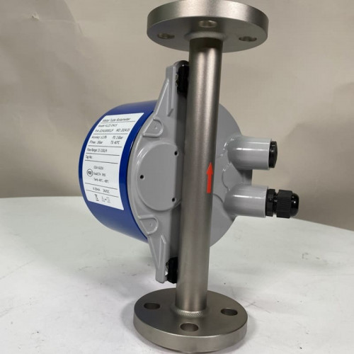 DN15 Przepływomierz rotametr ze stali nierdzewnej KLZZ PN6 (ciekła mieszanina alkoholi C2H5OH 92%), 11-110 l/h, 4-20mA, Ex