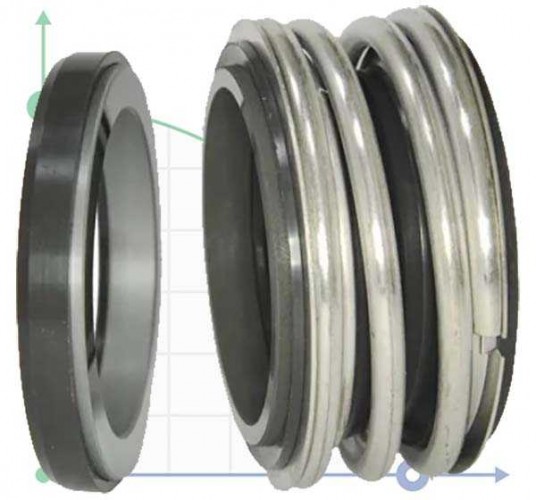 Uszczelnienie mechaniczne R-MG1 58, CAR/SIC, VITON, 304, G60