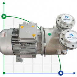 Pompa próżniowa ESV 270/100, AISI 304, 285 m3/h, 7,5 kW, 1450 obr./min do gazów agresywnych