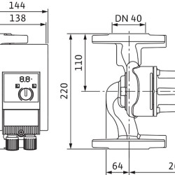 Wilo-Yonos MAXO-D 40/0,5-8 PN6/10 pompa obiegowa podwójna