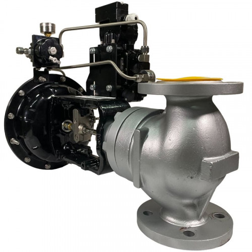 DN50 Pneumatycznie sterowany zawór regulacyjny 10P11Y-DNx5016Z-L122C-C (korpus żeliwny, gniazdo SS304) z pozycjonerem YT-1000, 4-20mA, Ex