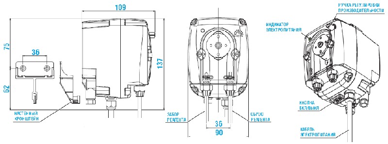 Pompa perystaltyczna B3-V 0103 90-260V Santoprene (kit SCO0000701)