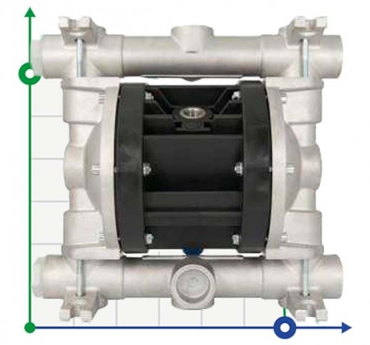 Pneumatyczna pompa membranowa BOXER 81 ALUMINIUM IB81-ALHTTAT--