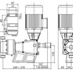 Pompa dozująca nurnikowa PDM-P BA 220/9 400/3/50 0,25