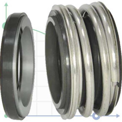 Uszczelnienie mechaniczne R-MG1 15, SIC/SIC, VITON, 304, G6