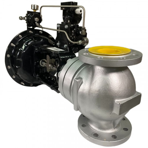 DN80 Zawór regulacyjny z siłownikiem pneumatycznym do pary, kondensatu 10P11Y-DNx8016Z-L122C-C (korpus żeliwny, gniazdo SS304) z elektrycznym pozycjon