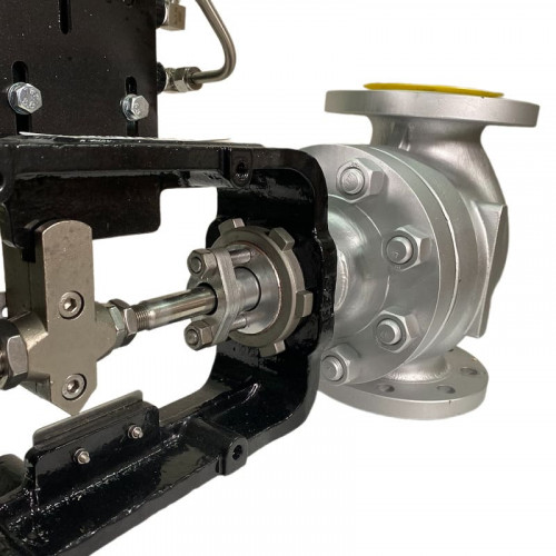 DN80 Zawór regulacyjny z siłownikiem pneumatycznym do pary, kondensatu 10P11Y-DNx8016Z-L122C-C (korpus żeliwny, gniazdo SS304) z elektrycznym pozycjon