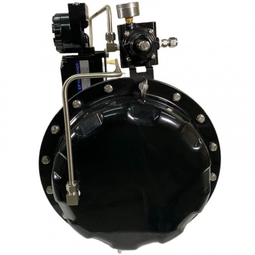 DN80 Zawór regulacyjny z siłownikiem pneumatycznym do pary, kondensatu 10P11Y-DNx8016Z-L122C-C (korpus żeliwny, gniazdo SS304) z elektrycznym pozycjon